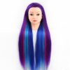 Tête à coiffer longs cheveux bleu-violet – Elsa Qoxi