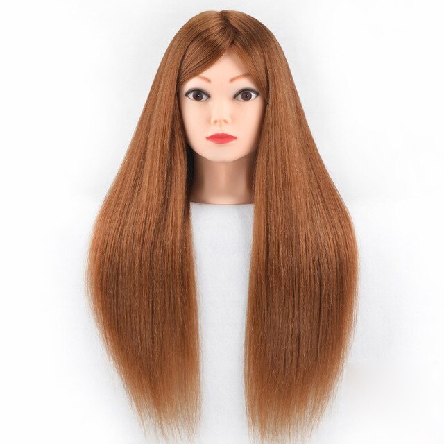 Coiffer cheveux ™ | Tête à coiffer professionnelle 60 % cheveux naturels blond doré - Qoxi OBM Coiffer cheveux ™ | Tête à coiffer professionnelle 60 % cheveux naturels blond doré - Qoxi OBM