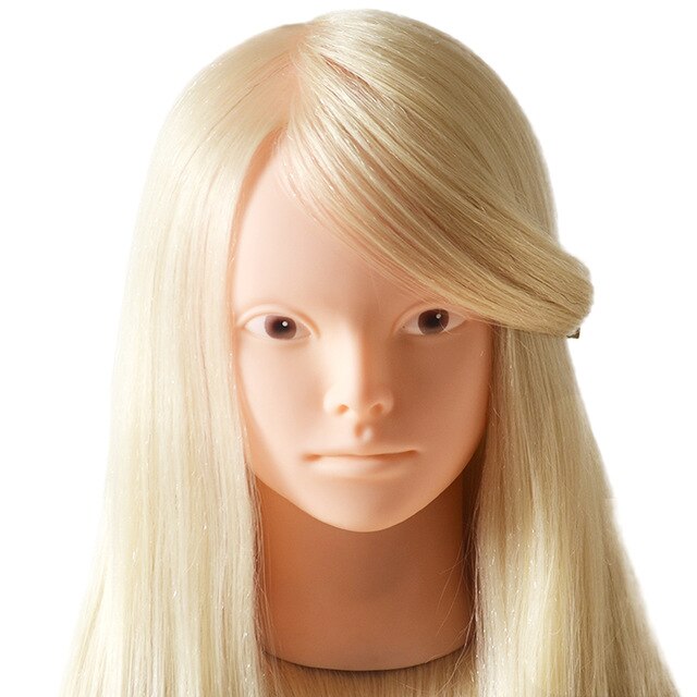 Tête à coiffer MOB Annabelle 70% cheveux humain Tête à coiffer MOB Annabelle 70% cheveux humain