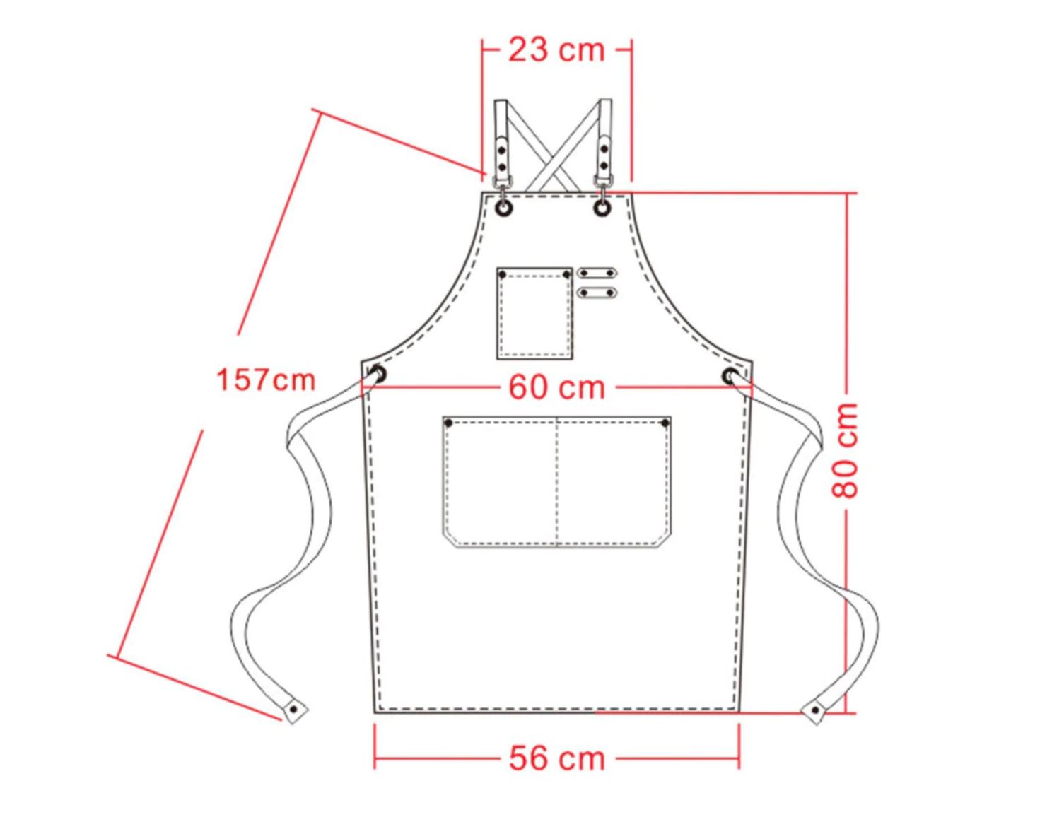 Tablier de coiffeur en toile HYDEA Tablier de coiffeur en toile HYDEA