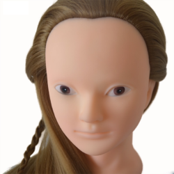 Tête malléable cheveux synthétiques – ZANGXI