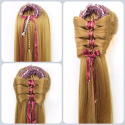 Coiffer cheveux ™ | 80% real hair styling head - LYONINE Coiffer cheveux ™ | 80% real hair styling head - LYONINE
