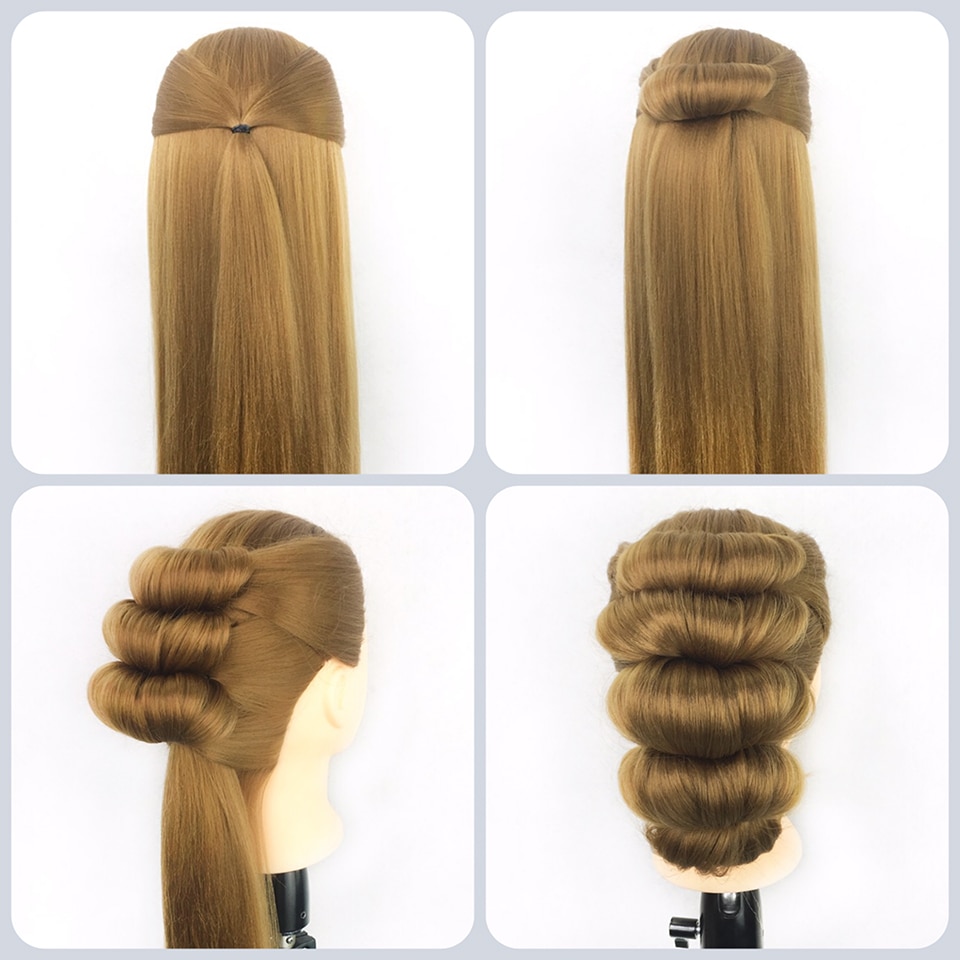 Tête à coiffer cheveux synthétiques – ANNA Tête à coiffer cheveux synthétiques – ANNA