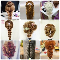 Tête à coiffer longs cheveux cendre – Elsa Qoxi