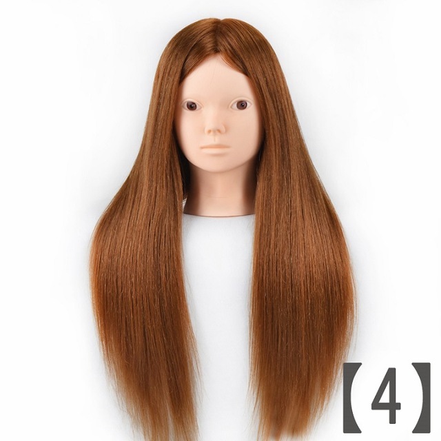 24'' 60% Real Human Hair Mannequin Head for Makeup Practice with