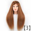 Coiffer cheveux ™ | Tête à coiffer professionnelle 60 % cheveux naturels blond doré - Qoxi OBM Coiffer cheveux ™ | Tête à coiffer professionnelle 60 % cheveux naturels blond doré - Qoxi OBM