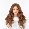 Tête à coiffer professionnelle 60 % cheveux naturels brun – Qoxi OBM