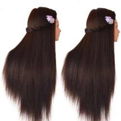 Coiffer cheveux ™ | 80% real hair styling head - LYONINE Coiffer cheveux ™ | 80% real hair styling head - LYONINE
