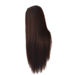 Coiffer cheveux ™ | Tête à coiffer professionnelle cheveux brun foncée - HYZ