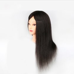 Tête à coiffer long Noir