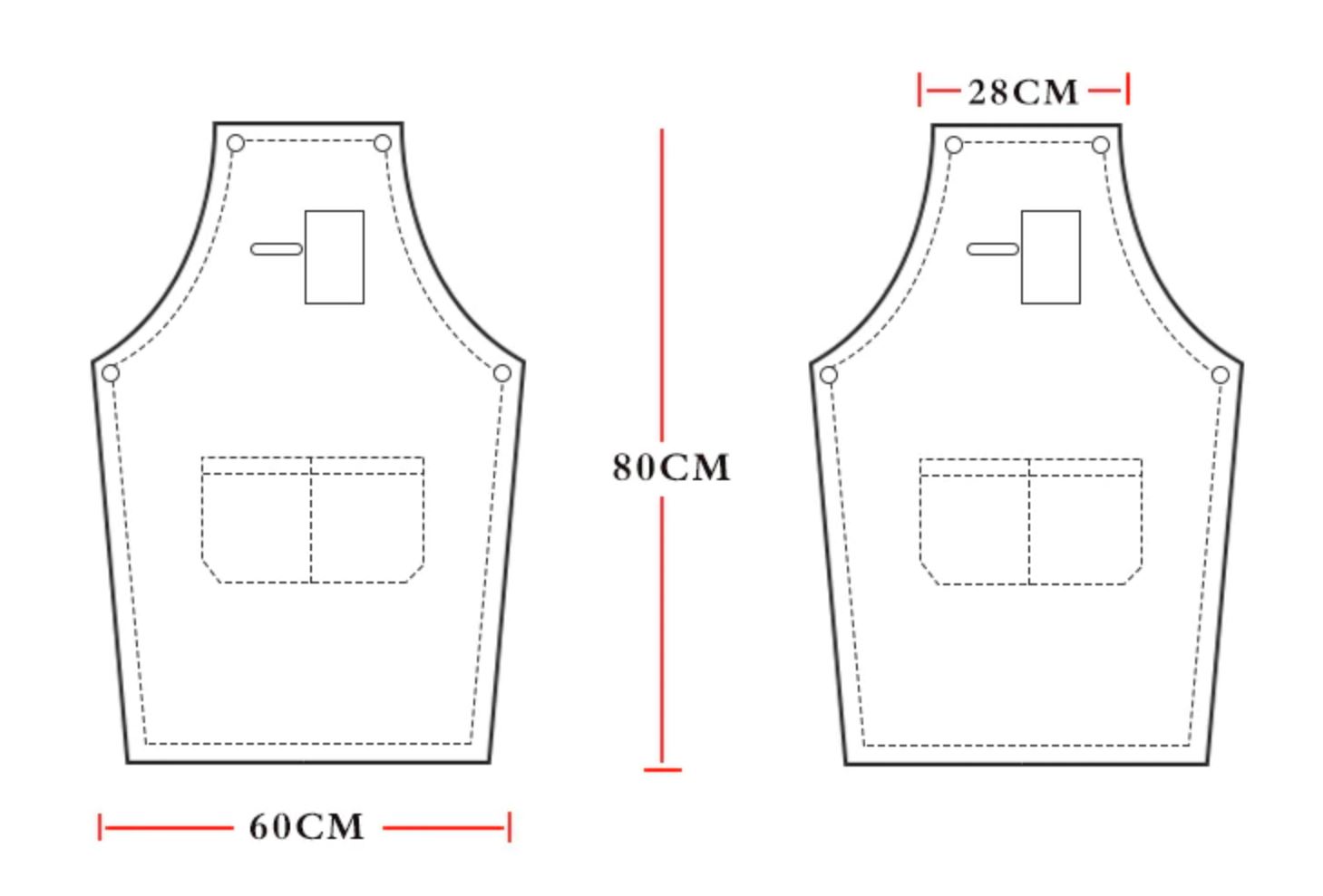 Tablier de coiffeur cowboy ANXI Tablier de coiffeur cowboy ANXI