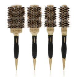 Brosse à cheveux ionique dorée RONDO