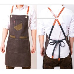 Leather barber apron LAGENN