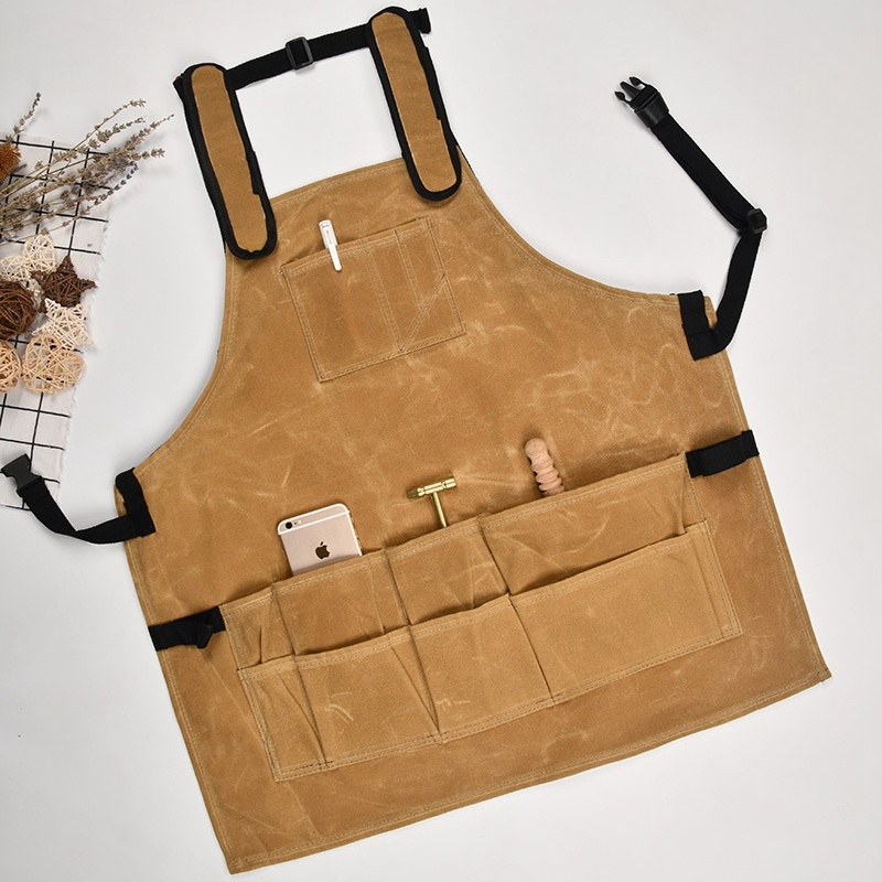 Leather barber apron CUIRER Leather barber apron CUIRER