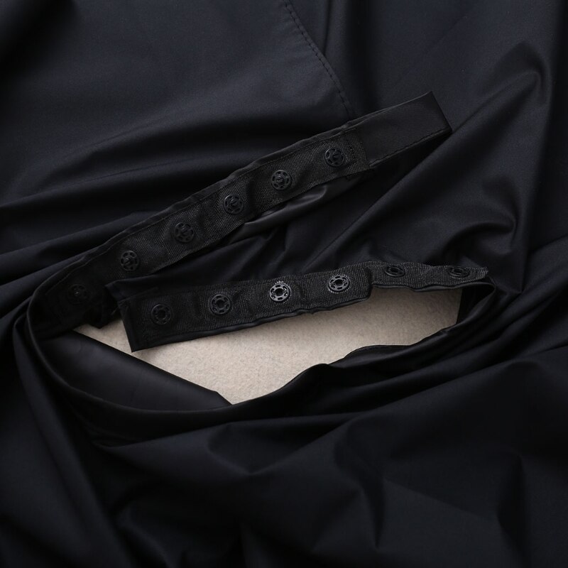 Cape imperméable Nylon Cape de coiffure Noire – WALTER Cape imperméable Nylon Cape de coiffure Noire – WALTER