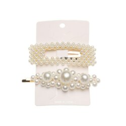 Ensemble barrette perle femme