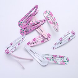 Coiffer cheveux ™ | Barrette cheveux imprimée 10 pièces jeune fille