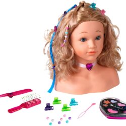 Hair and makeup head Princess Coralie – Coiffer cheveux ™ Hair and makeup head Princess Coralie – Coiffer cheveux ™