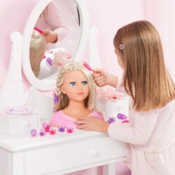 Tête à Coiffer et Maquiller avec Accessoires, Cheveux blonds – Coiffer cheveux ™