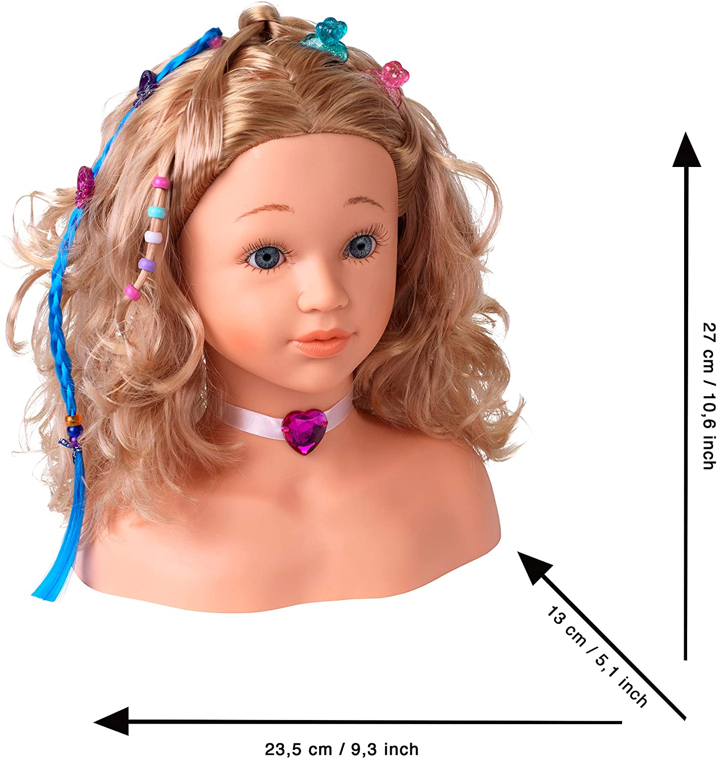 Tête à coiffer Coralie – Coiffer cheveux ™ Tête à coiffer Coralie – Coiffer cheveux ™