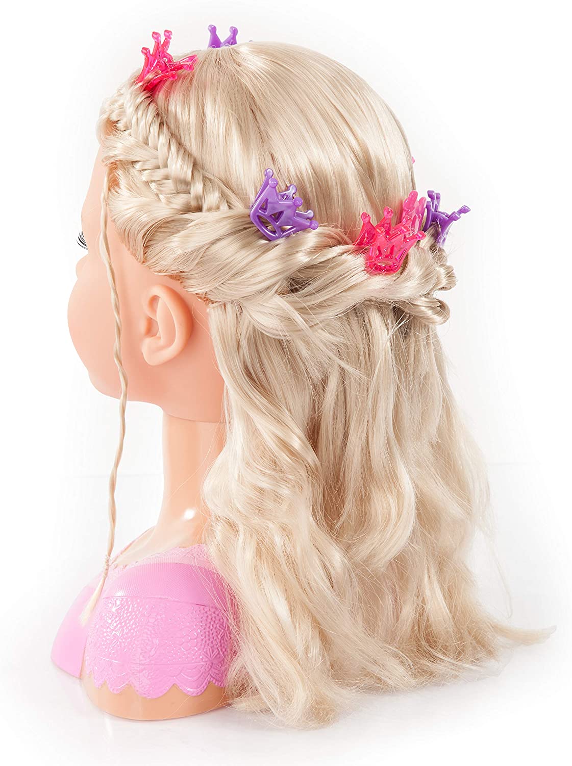 Styling and Makeup Head with Accessories, Blonde Hair – Coiffer cheveux ™ Styling and Makeup Head with Accessories, Blonde Hair – Coiffer cheveux ™