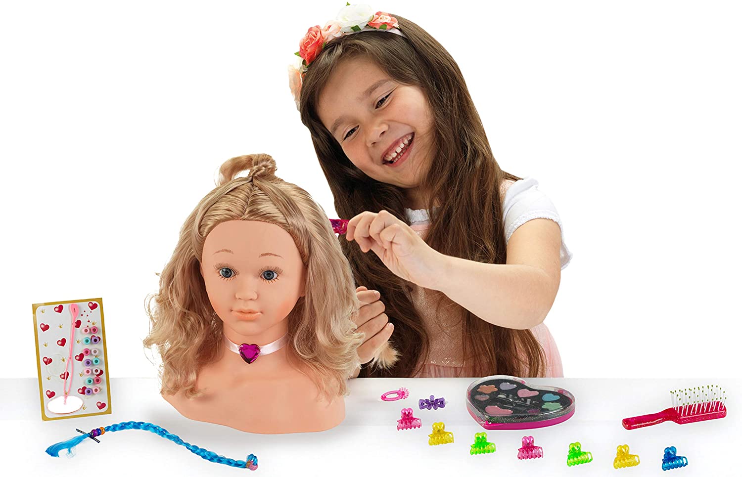 Tête à coiffer Coralie – Coiffer cheveux ™ Tête à coiffer Coralie – Coiffer cheveux ™