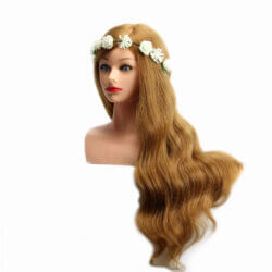Coiffer cheveux ™ | 80% real hair styling head - LYONINE Coiffer cheveux ™ | 80% real hair styling head - LYONINE