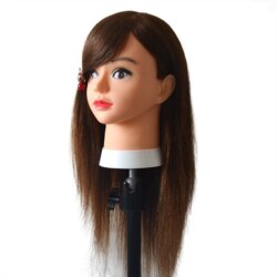 Tête à coiffer 100 % cheveux humain KEHAO