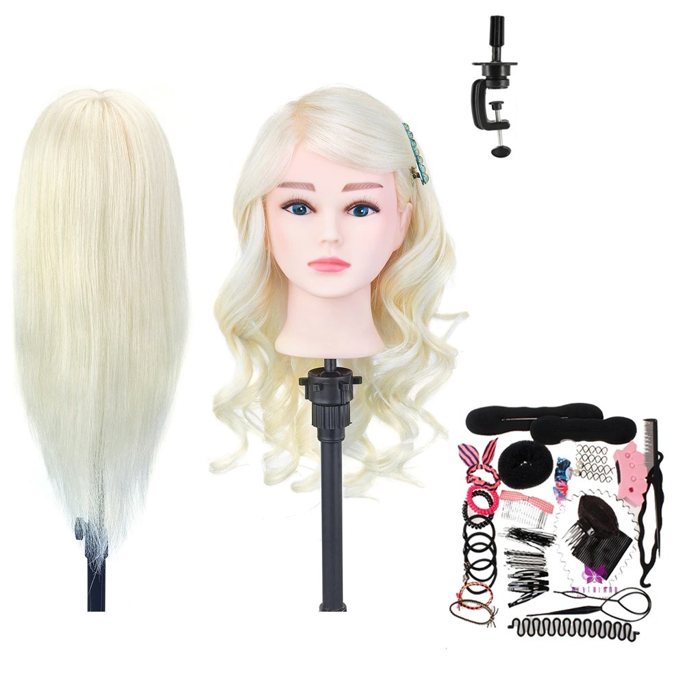 Coiffer cheveux ™ | Professional blond styling head - LEANNA Coiffer cheveux ™ | Professional blond styling head - LEANNA