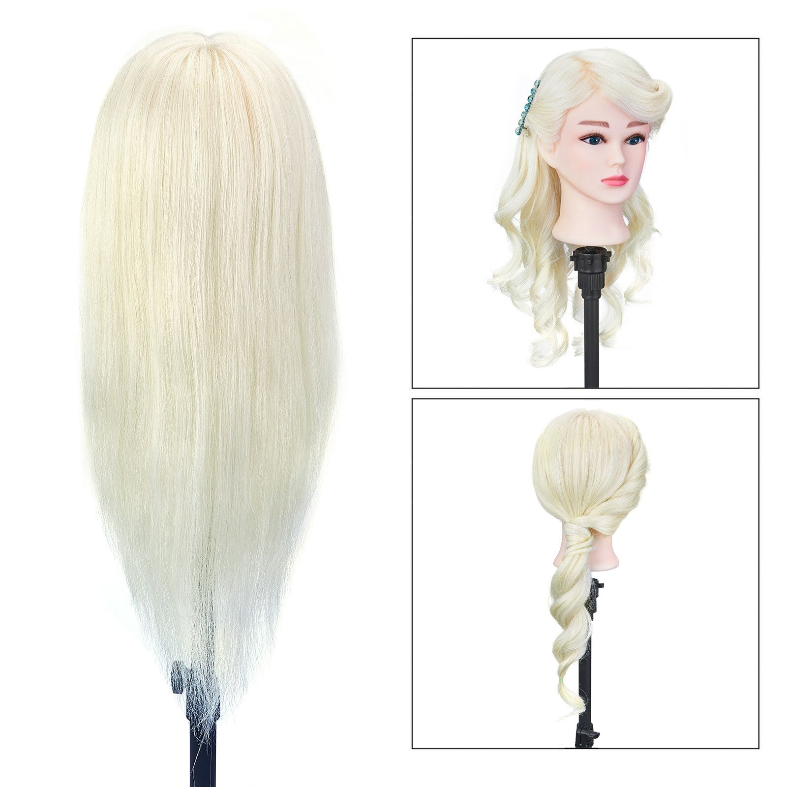 Coiffer cheveux ™ | Professional blond styling head - LEANNA Coiffer cheveux ™ | Professional blond styling head - LEANNA