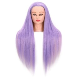 Coiffer cheveux ™ | Tête à coiffer professionnelle 60 % cheveux naturels blond doré - Qoxi OBM Coiffer cheveux ™ | Tête à coiffer professionnelle 60 % cheveux naturels blond doré - Qoxi OBM