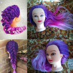 Coiffer cheveux ™ | 80% real hair styling head - LYONINE Coiffer cheveux ™ | 80% real hair styling head - LYONINE
