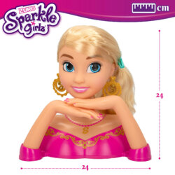 Coiffer cheveux ™ | Styling Head LINA la Rose - Coiffer cheveux ™