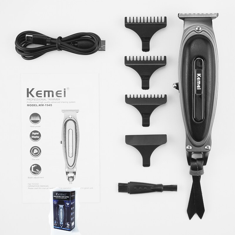 Tondeuse à cheveux professionnelle de précision avec prise en cuire – KEMEI Tondeuse à cheveux professionnelle de précision avec prise en cuire – KEMEI