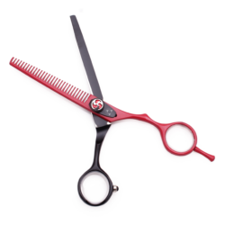 6″ Professional Red Thinning Scissors – DAMBER