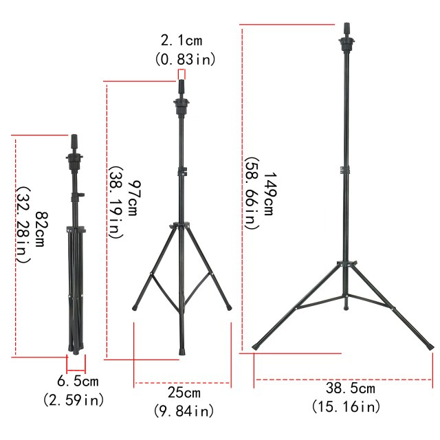 Coiffer cheveux ™ | Trépied réglable pour tête à coiffer - N'LAND Coiffer cheveux ™ | Trépied réglable pour tête à coiffer - N'LAND